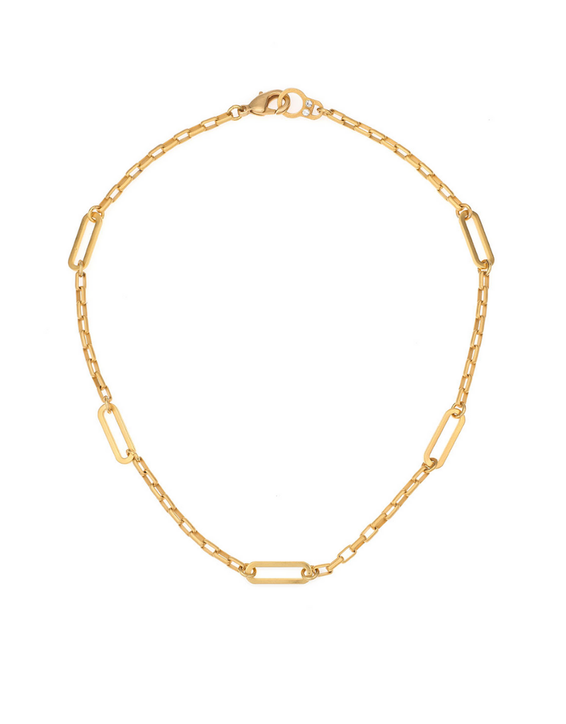 FRENCH KANDE Loire Choker with Versailles Loop Gold