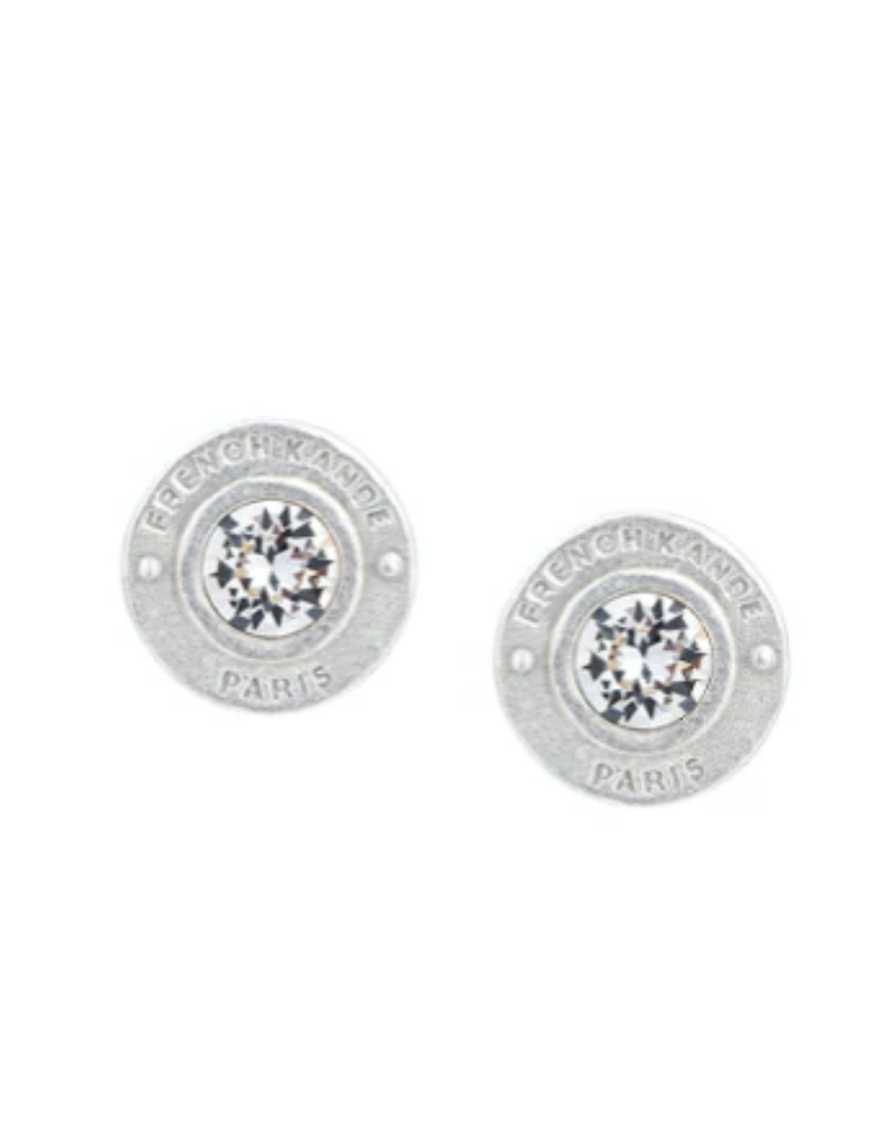 FRENCH KANDE Silver Euro Crystal Annecy Earring