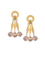 FRENCH KANDE Annecy Apricot Moonstone Burst Earrings