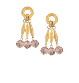 FRENCH KANDE Annecy Apricot Moonstone Burst Earrings