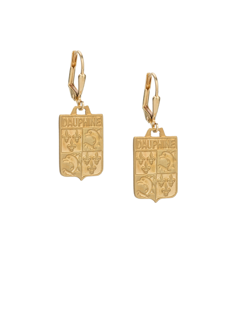 FRENCH KANDE Dauphine Gold Earrings