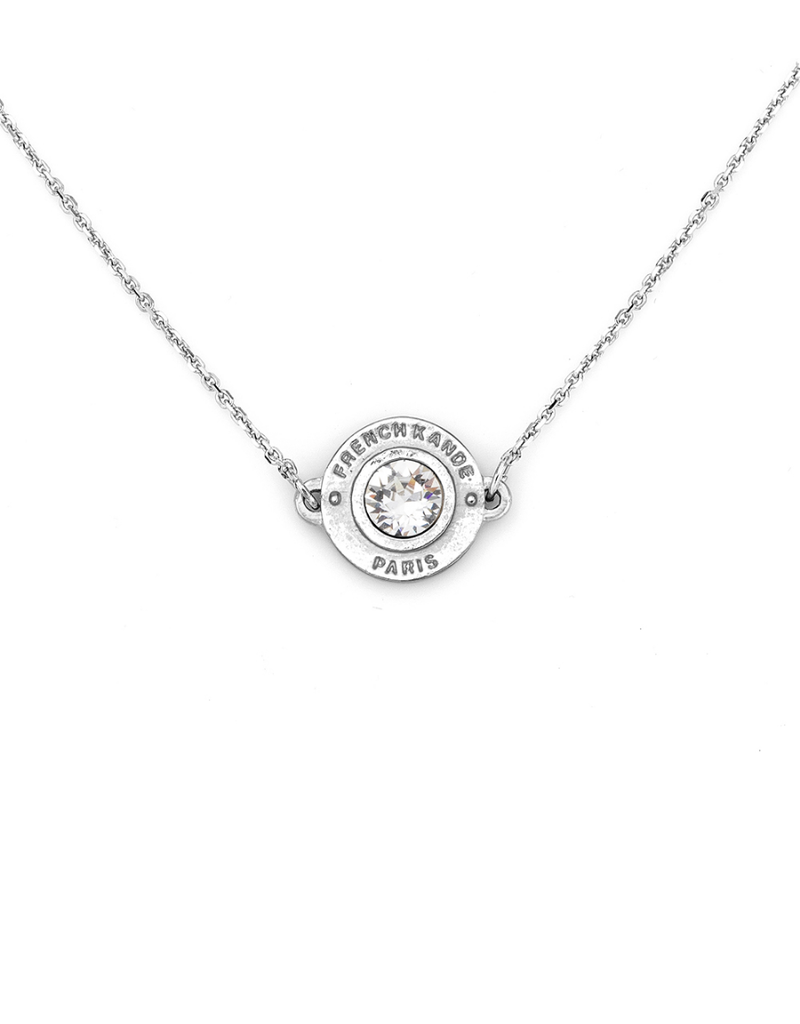 FRENCH KANDE Euro Crystal Annecy Necklace Silver
