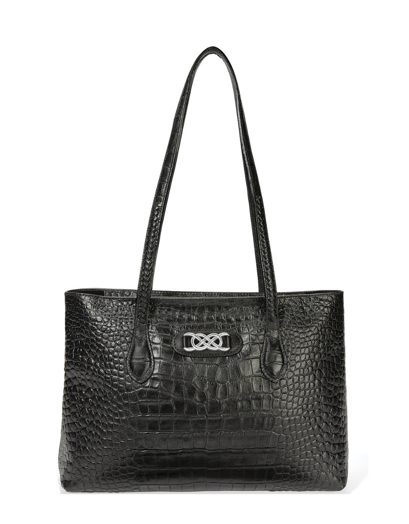 BRIGHTON Kelly Zip Tote Black