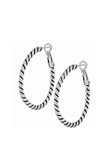 BRIGHTON Twist Oval Hoop Earrings