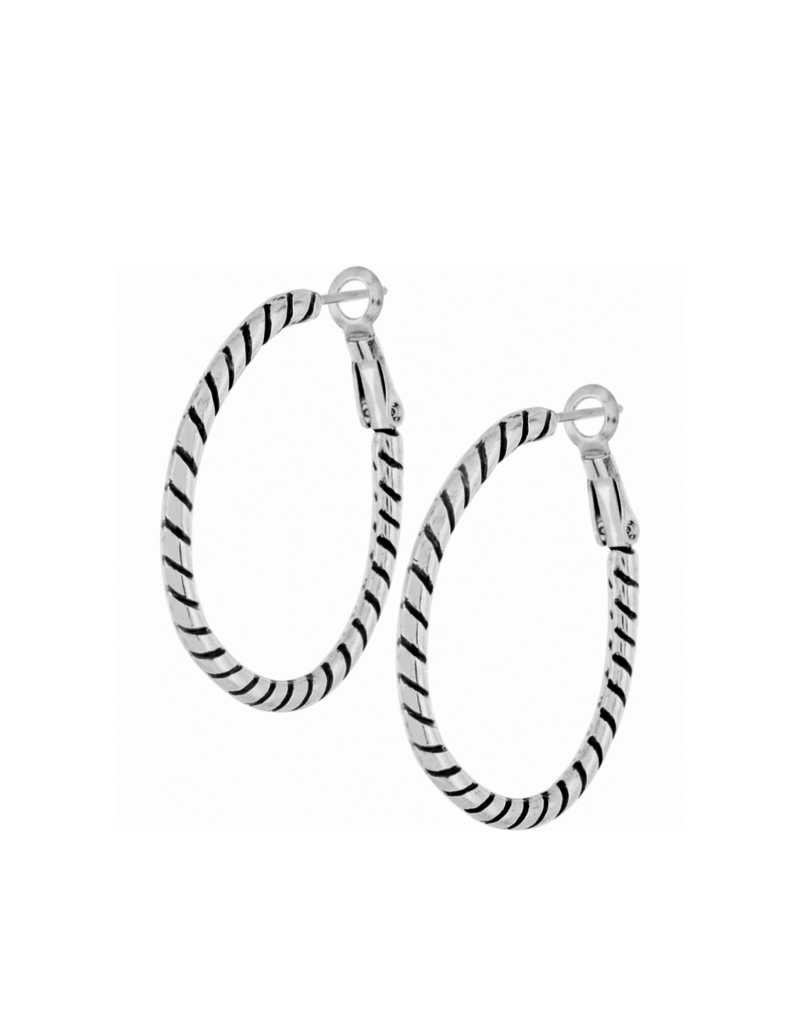 BRIGHTON Twist Oval Hoop Earrings