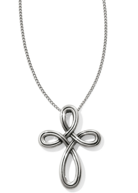 BRIGHTON Interlok Petite Cross Necklace