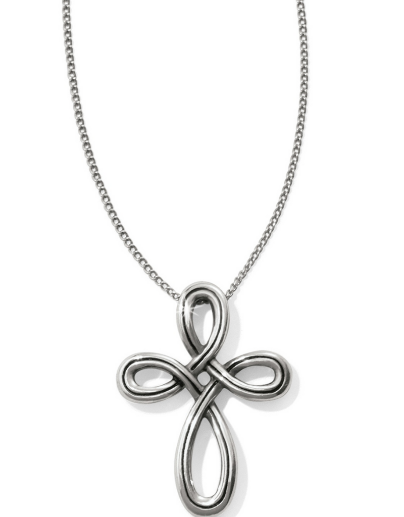 BRIGHTON Interlok Petite Cross Necklace