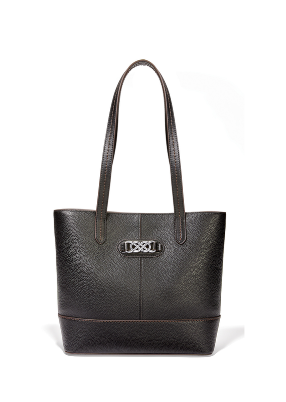 BRIGHTON Black Interlok  Tara Tote