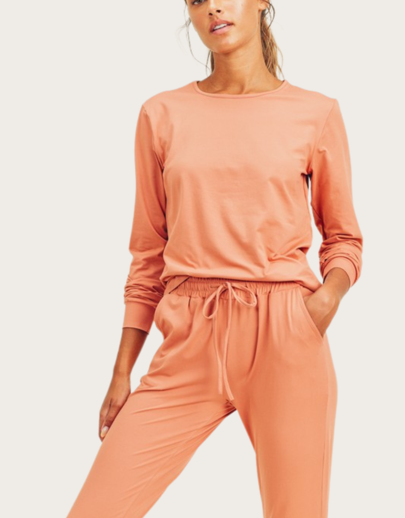 Kimberly C Copper Lounge Pants & Top