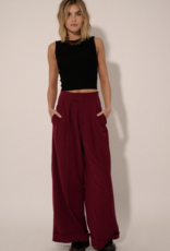 PROMESA Deep Magenta Polyester Pants