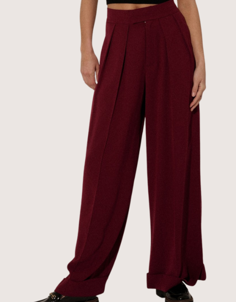 PROMESA Deep Magenta Polyester Pants