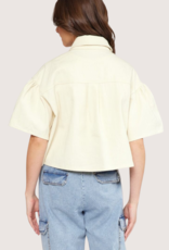 ENTRO Natural SS Button Up Top