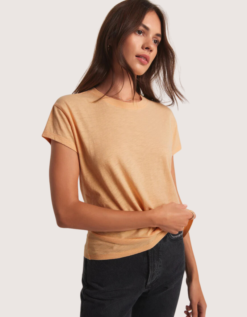 Z SUPPLY Orange Cream Modern Slub Tee