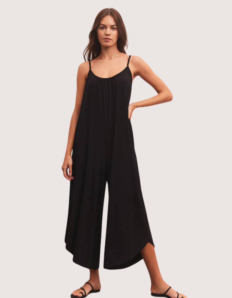 Z SUPPLY Black Flared Jumpsuit