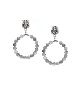 FRENCH KANDE The Dahlia Earrings - Cloudy Quartz