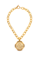 FRENCH KANDE The Isabelle Necklace-Lourdes-Gold-Canard