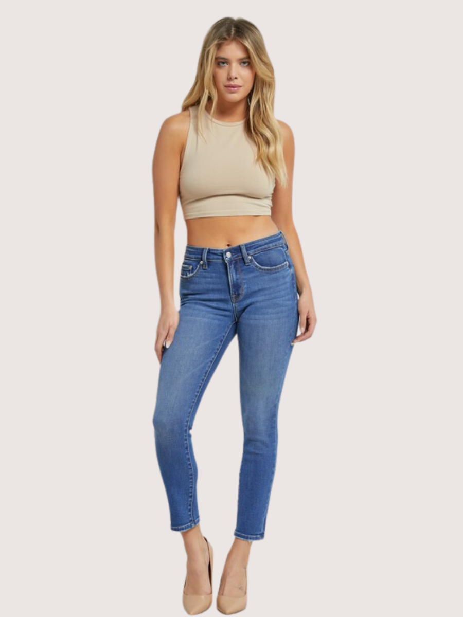 m&s cigarette high rise jeans Mid Rise Cigarette Ankle Jeans