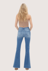 MICA DENIM High Rise Flare Jeans