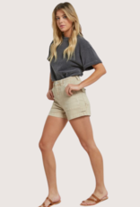 MICA DENIM Tan Super High Carpenter Shorts