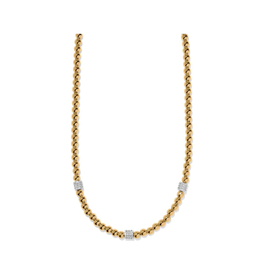 BRIGHTON Meridian Petite Beads Station Necklace Gold