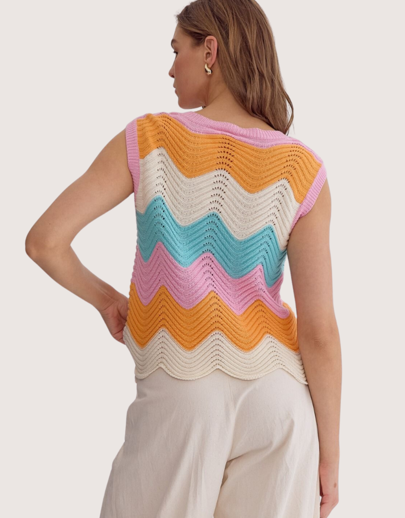 ENTRO Pink Combo Sweater