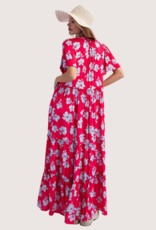 Sky Pink SS Print Dress