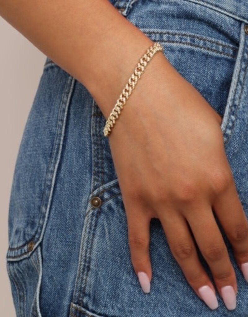 Melinda Maria Cassie Pave Bracelet