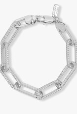 Melinda Maria Carrie Pave Chain Link Bracelet