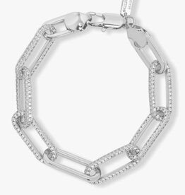 Melinda Maria Carrie Pave Chain Link Bracelet