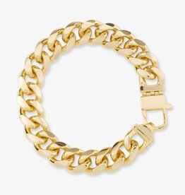 Melinda Maria Julian Cuban Chain Bracelet 10.8mm 9'