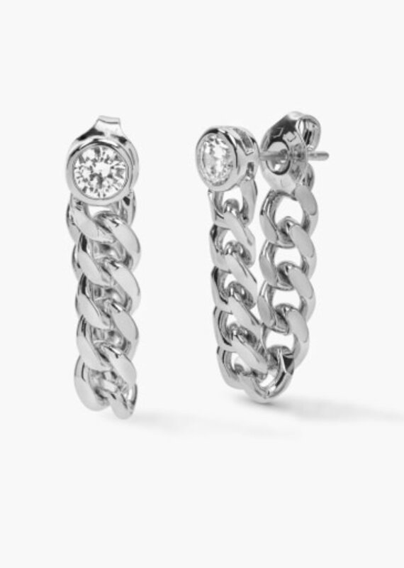 MELINDA MARIA Julian Soft Chain Hoops