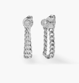 MELINDA MARIA Baby Julian Soft Chain Hoops