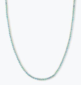 Melinda Maria Not Your Basic Blue Opal Tennis Necklace 16'