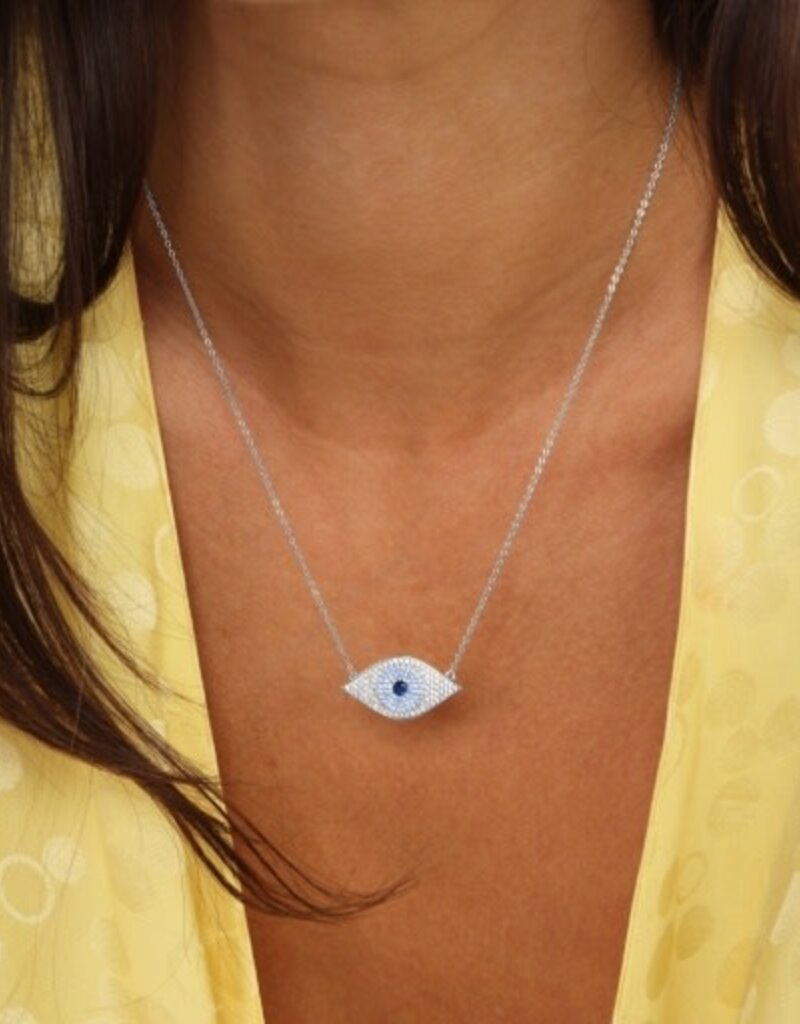 Melinda Maria Blue Evil Eye Necklace