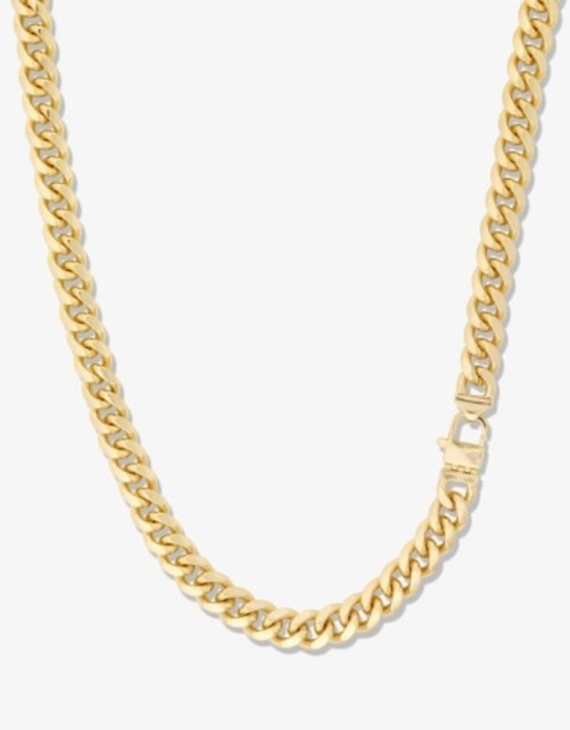 Melinda Maria Julian Cuban Chain Necklace 10.8mm 18'