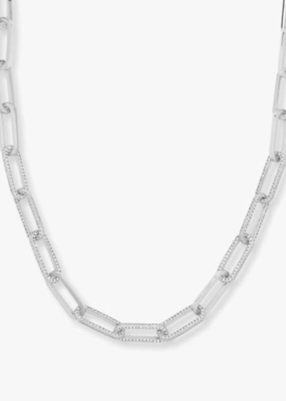 Melinda Maria Carrie Pave Chain Necklace