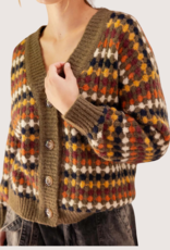 BLU PEPPER Multicolor Boyfriend Knit Cardigan