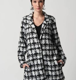 JOSEPH RIBKOFF Houndstooth Print Coat