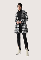 JOSEPH RIBKOFF Houndstooth Print Coat