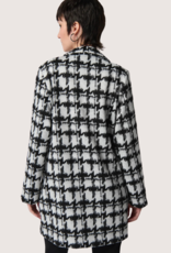 JOSEPH RIBKOFF Houndstooth Print Coat