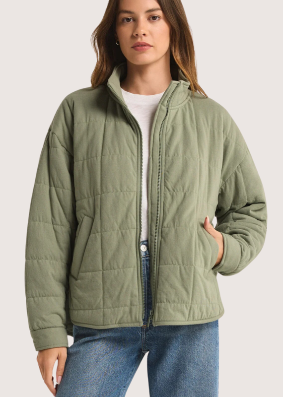 Z SUPPLY Palm Green Bonfire Jacket