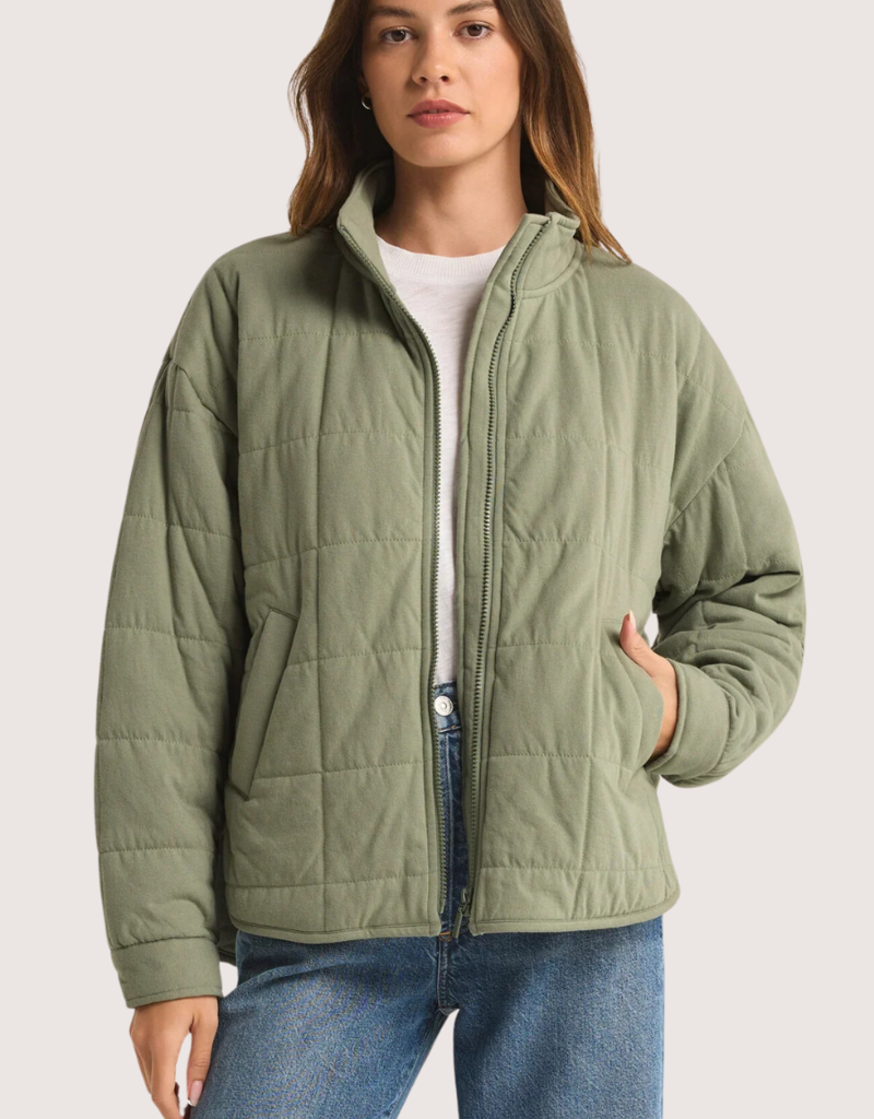 Z SUPPLY Palm Green Bonfire Jacket