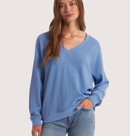 Z SUPPLY Blue Isle Arlo V-Neck Waffle Top