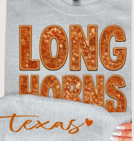Farm Life Crafting Texas Longhorn Crewneck Sweatshirt