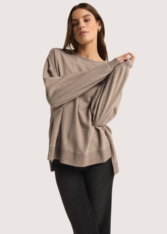 Z SUPPLY Modern Weekender Heather Taupe