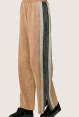 MYSTREE Color Block Terry Pants Honey