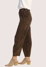 JESS & JANE Chocolate Cotton Spandex Pants