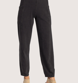 JESS & JANE Black Cotton Spandex Pants