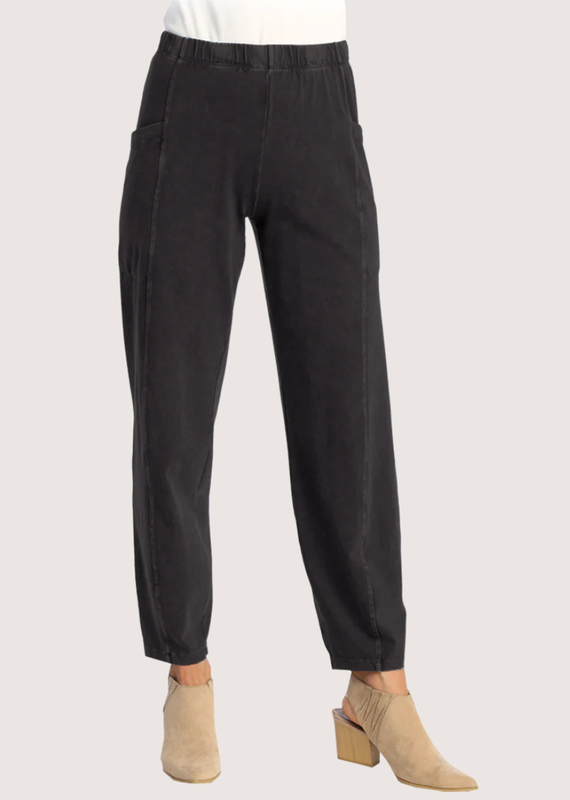 JESS & JANE Black Cotton Spandex Pants