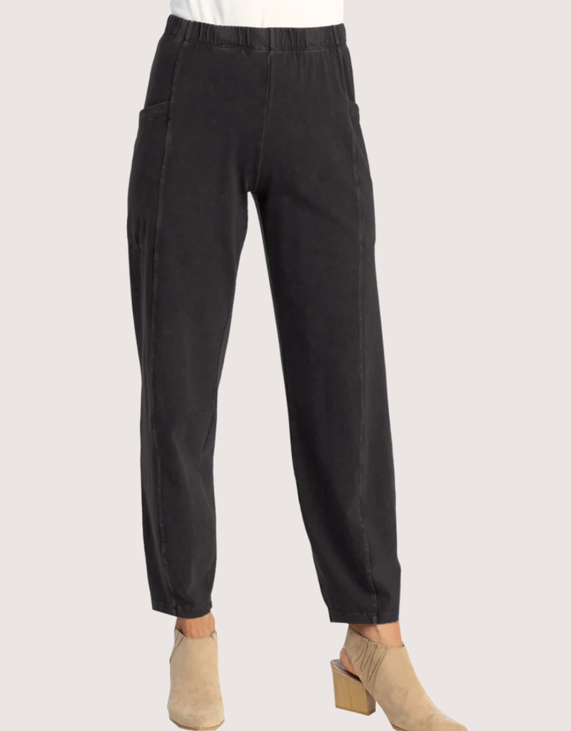JESS & JANE Black Cotton Spandex Pants